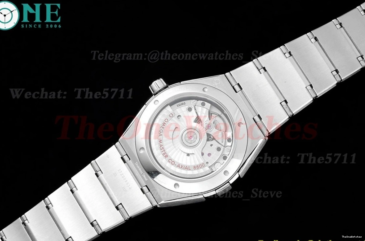 SS Constellation Textured ORF 39mm SS A8800 Dial White 0213